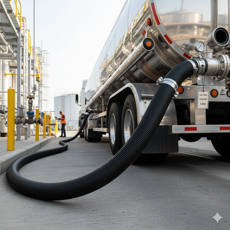 Tanker Top Loading Tank Truck Hose – Trinity Rubber and Machine